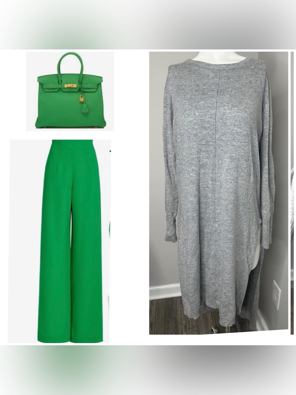 fab'rik Grey sweater dress-M